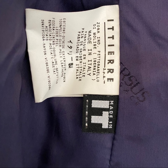 Vintage VERSUS VERSACE purple leather jacket - Picture 9 of 13